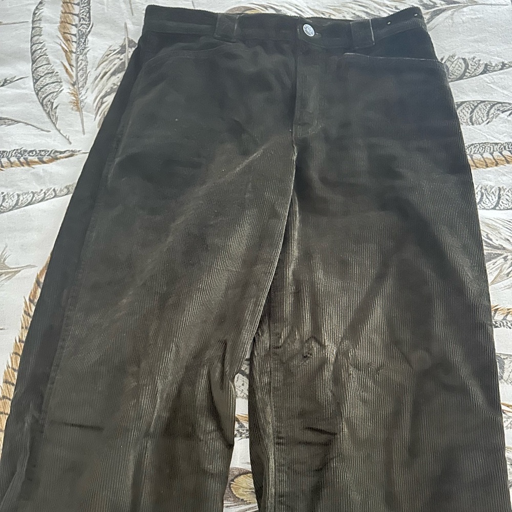 Corderoy brown cropped pants